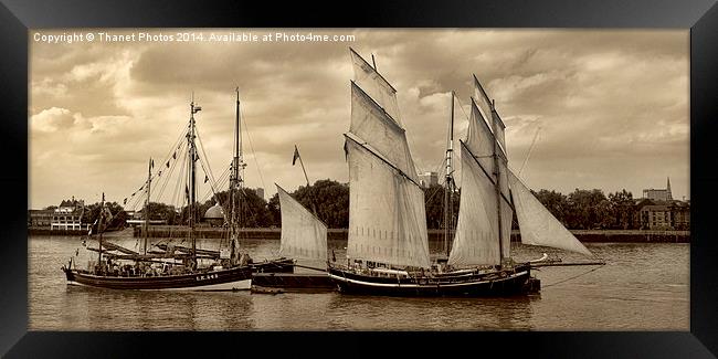  Tall ships    Framed Print by Thanet Photos