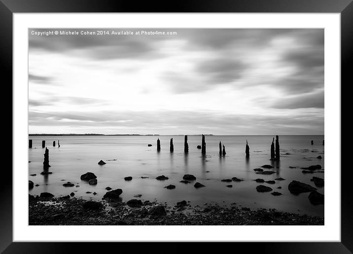  SEASALTER IN MONO Framed Mounted Print by Michele Cohen