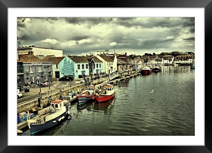 Weymouth Harbour Framed Mounted Print by Anthony Michael 