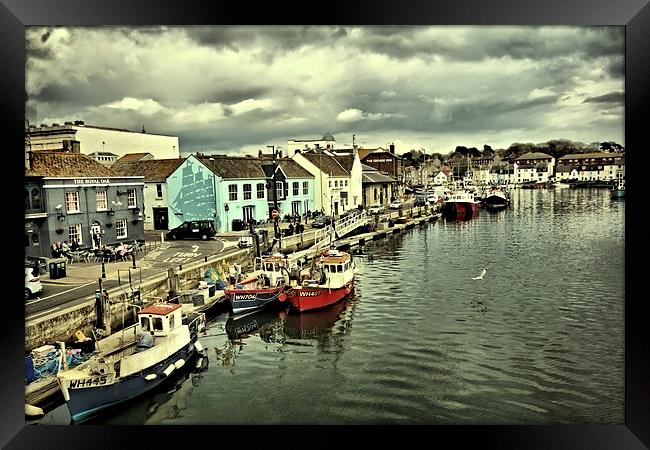Weymouth Harbour Framed Print by Anthony Michael 