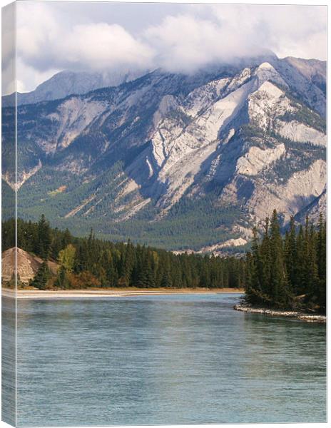 View from Jasper National Park. Canvas Print by charlie Mellow