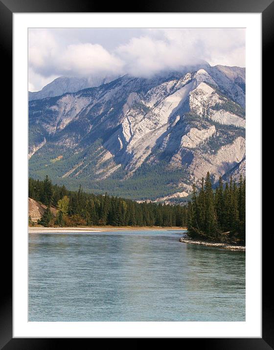 View from Jasper National Park. Framed Mounted Print by charlie Mellow