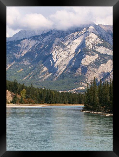View from Jasper National Park. Framed Print by charlie Mellow