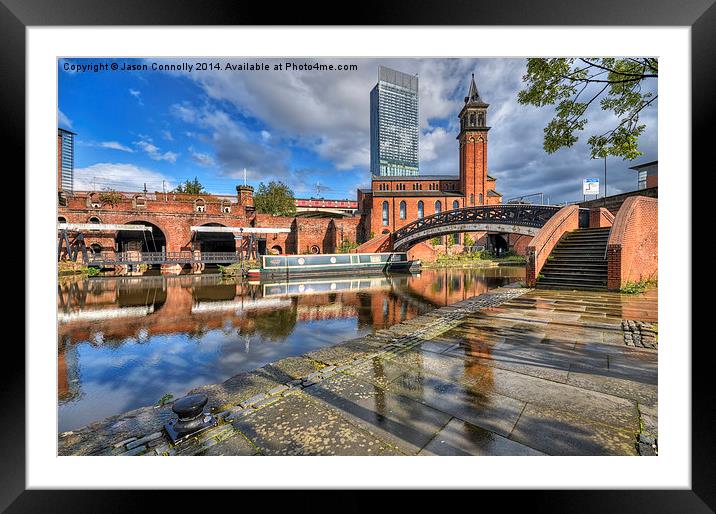  Castlefield Reflections Framed Mounted Print by Jason Connolly