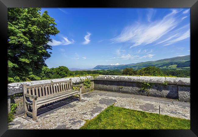 Bench With A View  Framed Print by Ian Mitchell