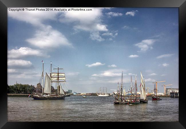  Sail the Thames  Framed Print by Thanet Photos