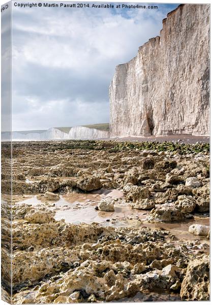  White Cliffs of England Canvas Print by Martin Parratt