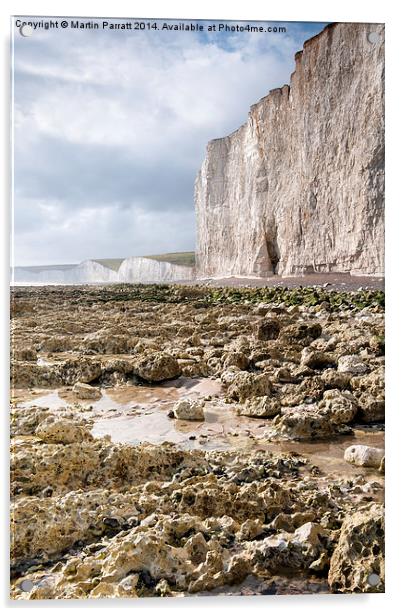  White Cliffs of England Acrylic by Martin Parratt