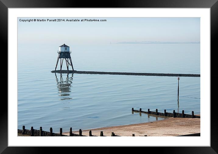  The Low Lighthouse at Dovercourt, Essex Framed Mounted Print by Martin Parratt