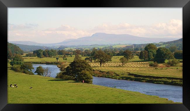 View from The Lake District, Cumbria. Framed Print by charlie Mellow