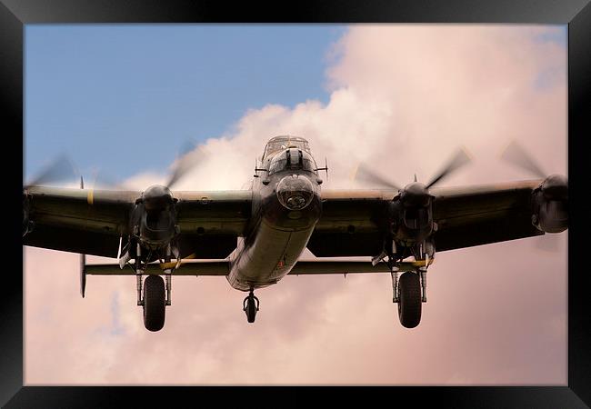 Lancaster Approach  Framed Print by J Biggadike