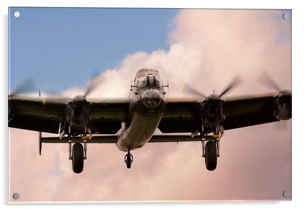 Lancaster Approach  Acrylic by J Biggadike