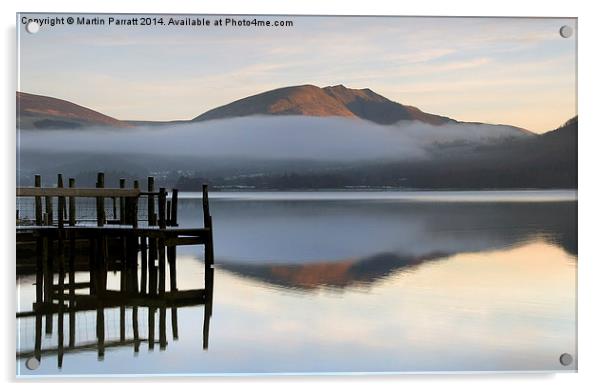  Derwent Water at Dawn, Lake District, Cumbria Acrylic by Martin Parratt