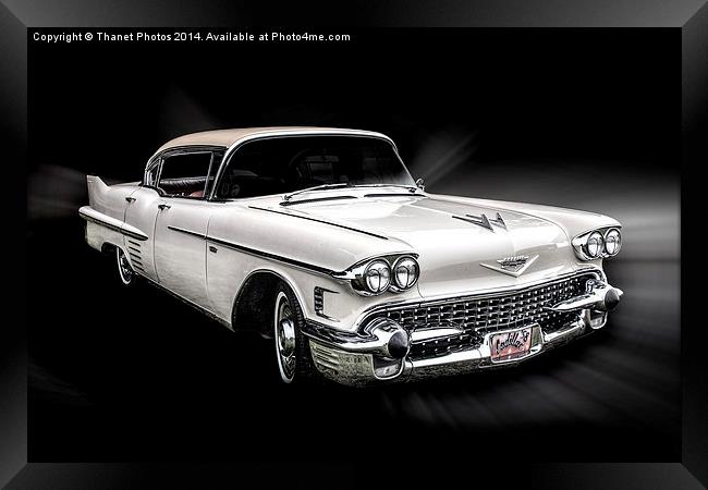  1958 Cadillac deVille Framed Print by Thanet Photos