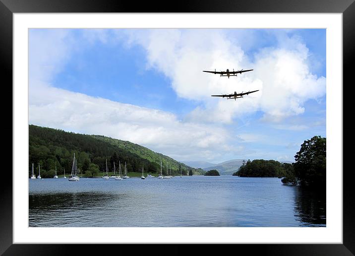 Lancasters at Windermere Framed Mounted Print by J Biggadike