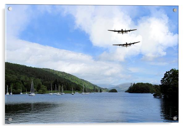 Lancasters at Windermere Acrylic by J Biggadike