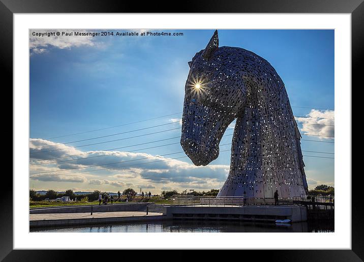  The Kelpies Framed Mounted Print by Paul Messenger