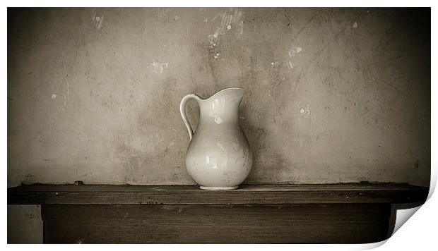  little white jug Print by karen shivas