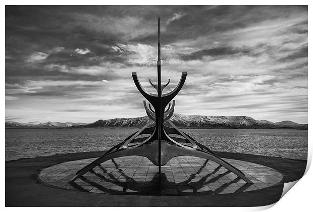  Icelandic boat Print by karen shivas