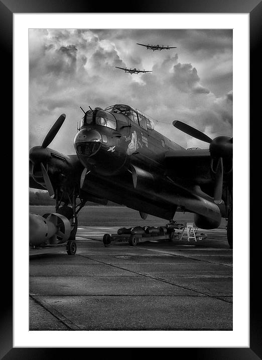  Three Lancs B+W Framed Mounted Print by Jason Green