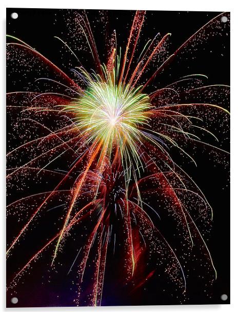 Fireworks Acrylic by Martin Parratt