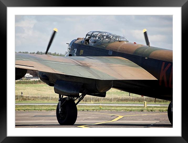  Lancaster Bomber Framed Mounted Print by Stephen Taylor
