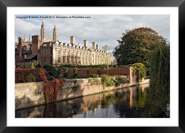  Clare College, Cambridge Framed Mounted Print by Martin Parratt