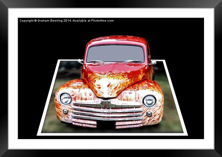  3D Custom Car Framed Mounted Print by Graham Beerling