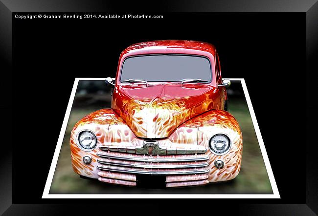  3D Custom Car Framed Print by Graham Beerling
