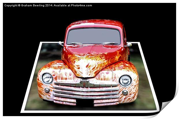  3D Custom Car Print by Graham Beerling