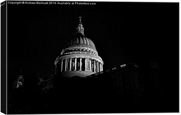  St. Pauls Cathedral, London Canvas Print by Andrew Warhurst