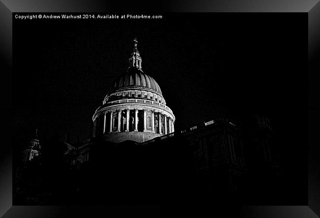  St. Pauls Cathedral, London Framed Print by Andrew Warhurst