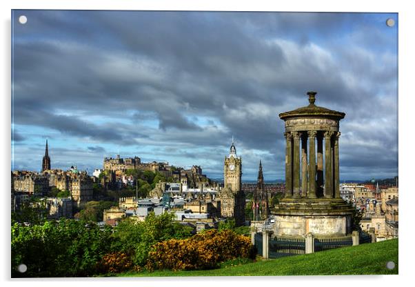  Edinburgh from Calton Hill Acrylic by Veli Bariskan