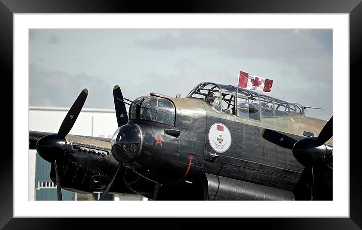 Canadian Lancaster Bomber Framed Mounted Print by Stephen Taylor