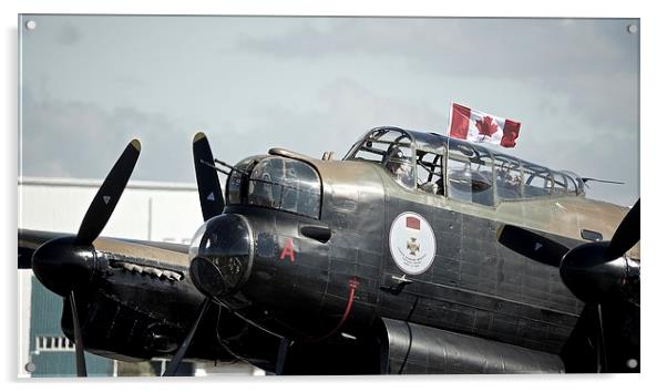 Canadian Lancaster Bomber Acrylic by Stephen Taylor