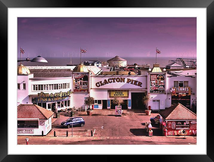  Clacton Pier Framed Mounted Print by paul willats