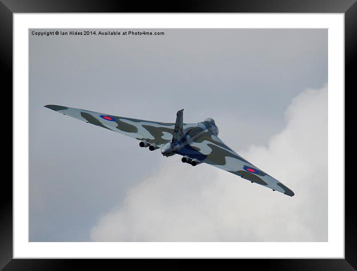  Vulcan Bomber Framed Mounted Print by Ian Hides