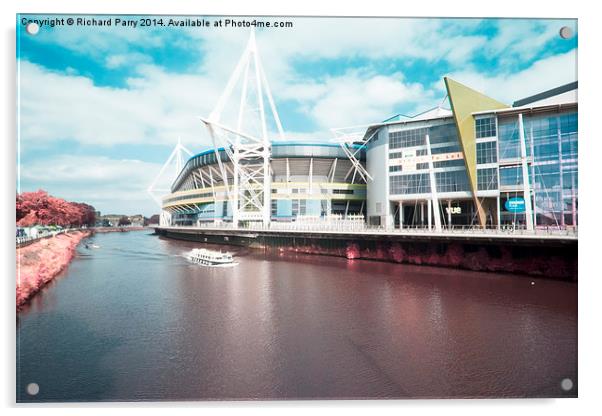  Millennium Stadium IR Acrylic by Richard Parry