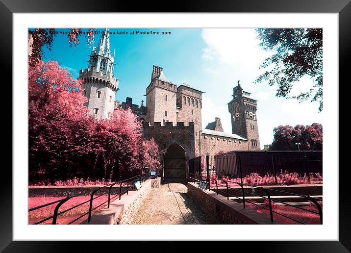  Cardiff Castle Infrared Framed Mounted Print by Richard Parry