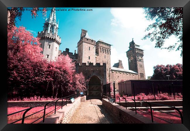  Cardiff Castle Infrared Framed Print by Richard Parry