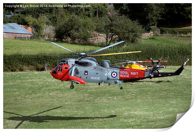  Royal Navy Search & Rescue 771Sqn Print by Lee Gould