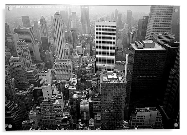  New York City Acrylic by Andrew Warhurst