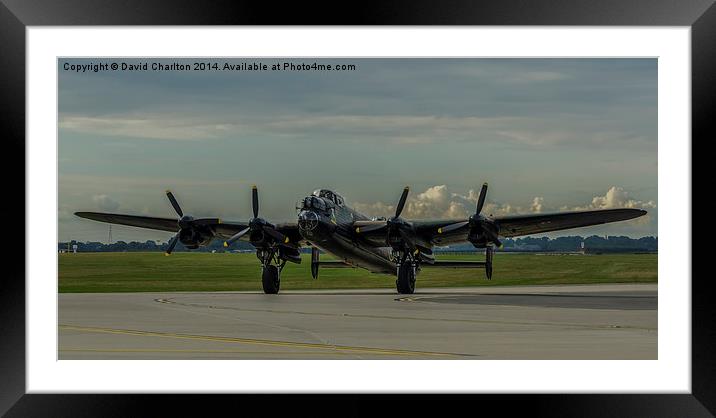  Lancaster Bomber (Thumper PA474) Framed Mounted Print by David Charlton