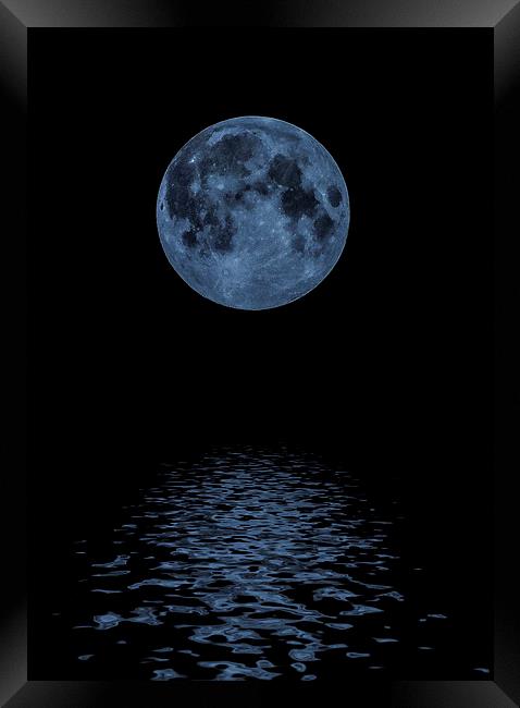  Blue Moon Framed Print by Dean Messenger