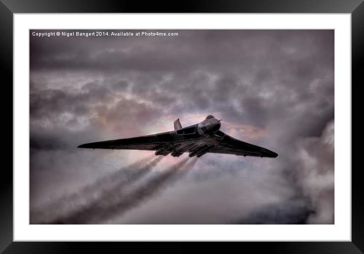  Avro Vulcan XH558 Framed Mounted Print by Nigel Bangert