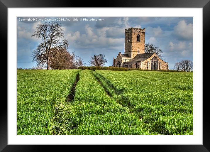  Lonely Church Framed Mounted Print by David Charlton