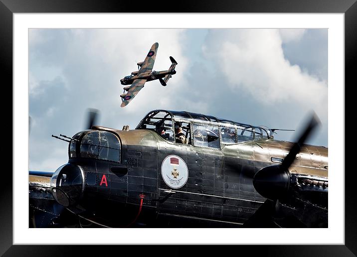  Avro Lancasters Framed Mounted Print by Sam Smith