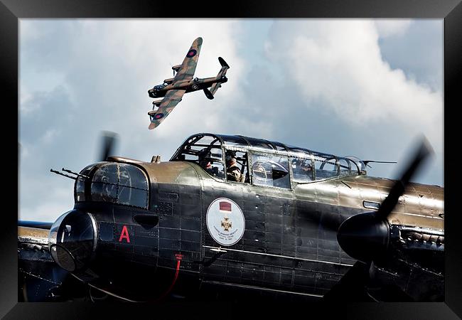  Avro Lancasters Framed Print by Sam Smith