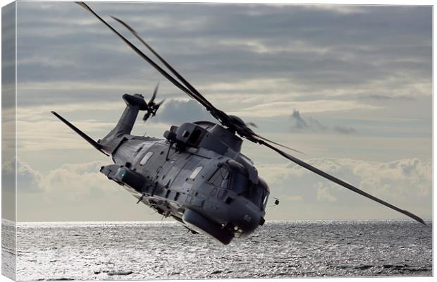  Merlin Helicopter Canvas Print by Sam Smith