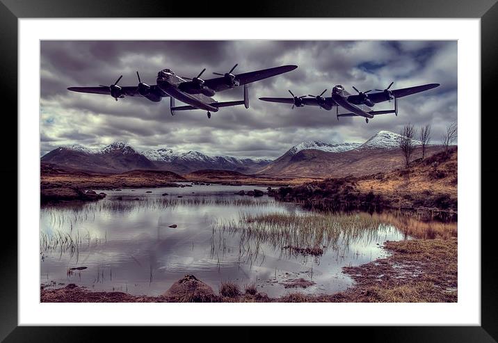  Lancasters Framed Mounted Print by Sam Smith